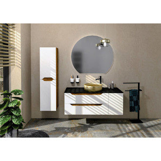 PREMIO deska kompozit 120,7x1,2x48,8cm, černá mat PRE005-3535