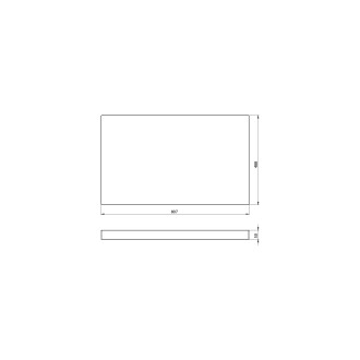 AVICE deska pod umyvadlo 80,7x48,8cm, tl.5cm, dub rover AV041