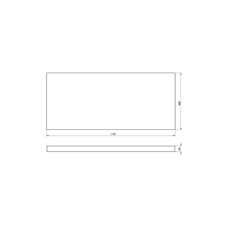 AVICE deska pod umyvadlo 110,7x48,8cm, tl.5cm, dub rover AV044