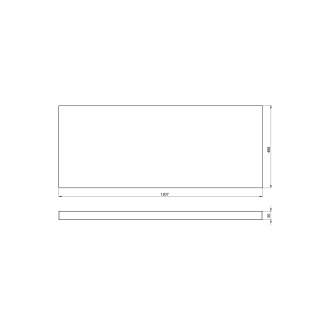 AVICE deska pod umyvadlo 120,7x48,8cm, tl.5cm, dub rover AV045