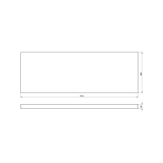 AVICE deska pod umyvadlo 140,7x1,2x48,8cm, tl.5cm, dub rover AV046