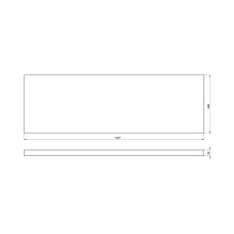 AVICE deska pod umyvadlo 150,7x48,8cm, tl.5cm, dub rover AV047