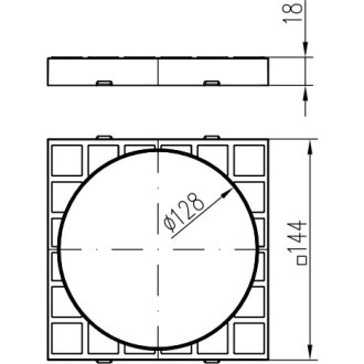 Náhradní díly pro lapače střešních splavenin (Víko svodu - šedé)