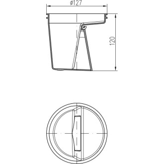 Náhradní díly pro kanalizační vpusti (Protizápachová klapka 4)