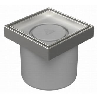 Podlahová vpusť přímá D110, nerez rámeček, mřížka CERAMICS C 394