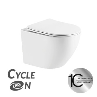 Laveo DESNA CYCLEON 2.0 závěsná WC mísa bez oplachového kruhu se sedátkem VMD_610S