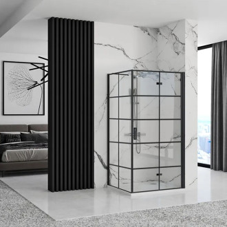 Rea Sprchový kout REA MOLIER 100x90 - černý KPL-K6963