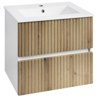 PANEDA STRIP umyvadlová skříňka 59,5x55x45,2cm, dub emporio PN360