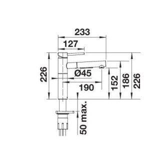 Blanco ALTA-S II baterie chrom 527556