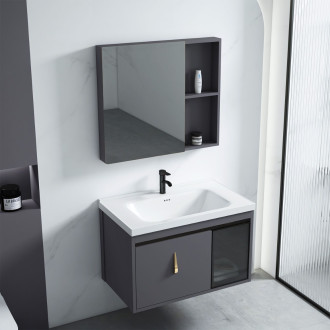 Rea Sada koupelnového nábytku s umyvadlem Paris 60cm Grey REA-M0002