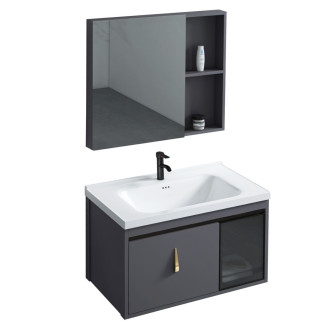 Rea Sada koupelnového nábytku s umyvadlem Paris 60cm Grey REA-M0002