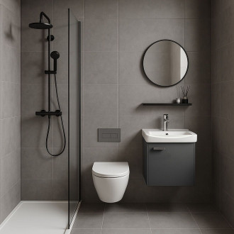 Rea Sada koupelnového nábytku s umyvadlem Molly 40cm Grey REA-M0008