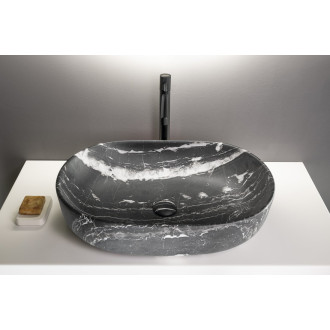CALEO keramické umyvadlo na desku, 60x42cm, carnico mramor CA590CM