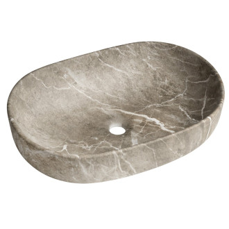 CALEO keramické umyvadlo na desku, 60x42cm, breccia mramor CA590BM