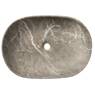 CALEO keramické umyvadlo na desku, 60x42cm, breccia mramor CA590BM