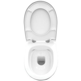Deante AVIS CDAD6ZPW Závěsné WC rimless včetně sedátka, bílá