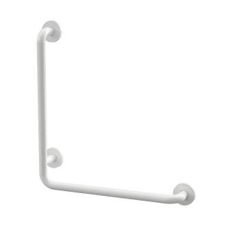 BEMETA HELP: Nástěnné opěrné držadlo levé 680 mm, bílé s krytkou 301112073