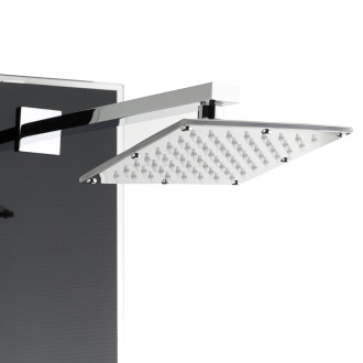 Sprchový panel SIKO Glass Shower na stěnu s termostatickou baterií černá GLASHOWERC