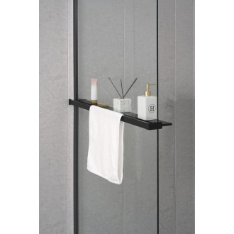 Police na walk-in zástěnu, 142cm, bílá mat EG1434