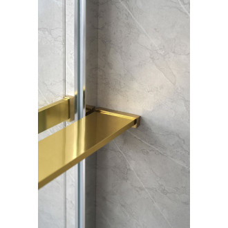 Police na walk-in zástěnu, 142cm, zlato mat EG1446 59099