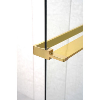 Police na walk-in zástěnu, 142cm, zlato mat EG1446 59099