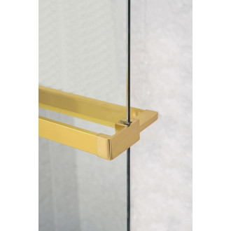 Police na walk-in zástěnu, 142cm, zlato mat EG1446 59099