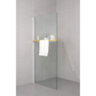 Police na walk-in zástěnu, 142cm, zlato mat EG1446 59099