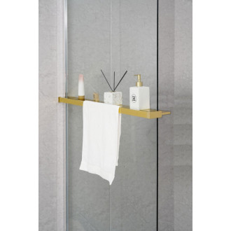 Police na walk-in zástěnu, 142cm, zlato mat EG1446 59099