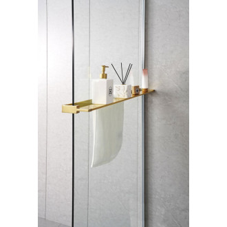 Police na walk-in zástěnu, 142cm, zlato mat EG1446 59099