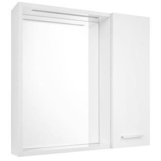 ZOJA/KERAMIA FRESH STRIP galerka s LED osvětlením, 60x60x14cm, pravá, bílá 45022S 60017
