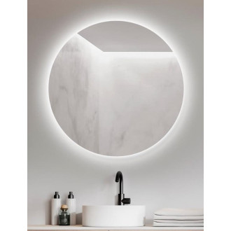 Zrcadlo Ambiente kulaté 80 LED,hladké