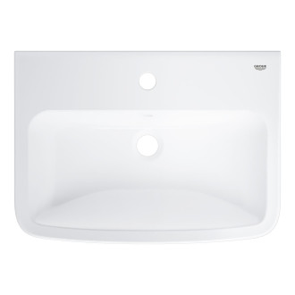 Umyvadlo Grohe BauEdge Ceramic 55x40 cm alpská bílá otvor pro baterii uprostřed 39807000