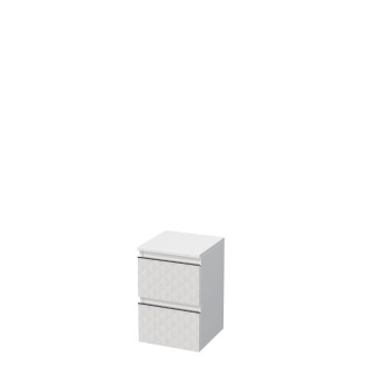 Koupelnová skříňka nízká SAT Cube Way 32,5x51x33 cm bílá mat CUBE3DN322ZBP