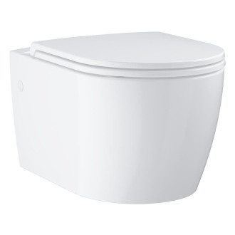 Wc s prkénkem softclose závěsné Grohe Bau Ceramic alpská bílá 103860SH00