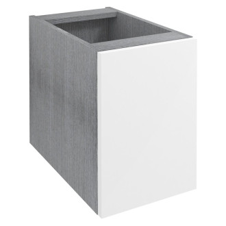 WAVE skříňka spodní dvířková 30x45x47,8cm, pravá/levá, bílá/dub stříbrný WA030-3011 59773