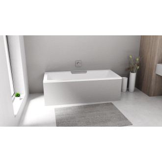 CASCATA obdélníková vana 185x85x45cm, kaskáda nerez