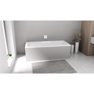 CASCATA obdélníková vana 185x85x45cm, kaskáda bílá