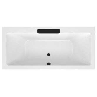 CASCATA obdélníková vana 185x85x45cm, kaskáda černá 60682