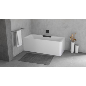 CASCATA L MONOLITH obdélníková vana 180x80x60cm, kaskáda černá