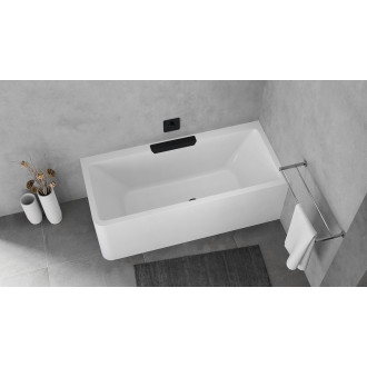 CASCATA R MONOLITH obdélníková vana 180x80x60cm, kaskáda černá