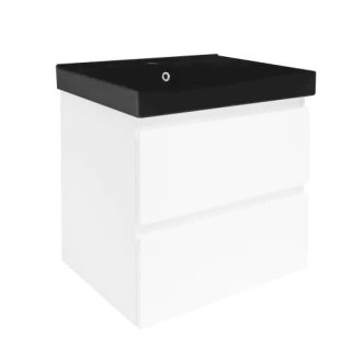 Koupelnová skříňka s umyvadlem SAT B-Way 59x50x45 cm bílá mat BWAY260WU1B