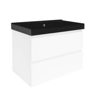 Koupelnová skříňka s umyvadlem SAT B-Way 79x50x45 cm bílá mat BWAY280WU1B