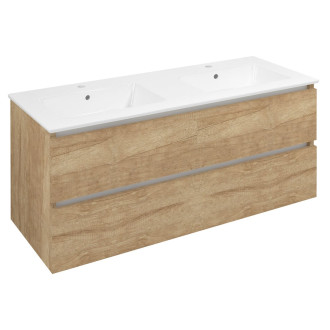 EZARA dvojumyvadlová skříňka 120x55x46cm, dub alabama EZ121-2222