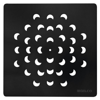 Čtvercová krytka sifonu, černá 59716