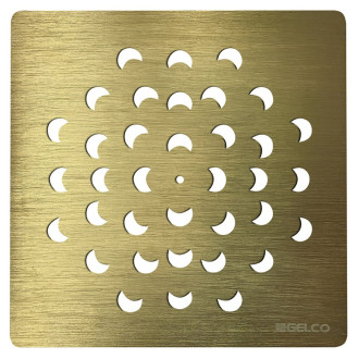 Čtvercová krytka sifonu, zlato 59718