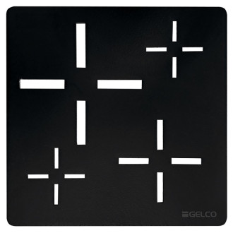 Čtvercová krytka sifonu, černá 59720