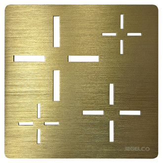 Čtvercová krytka sifonu, zlato 59721