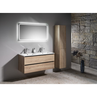 EZARA dvojumyvadlová skříňka 120x55x46cm, borovice rustik EZ121-1616