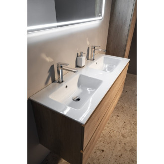 EZARA dvojumyvadlová skříňka 120x55x46cm, borovice rustik EZ121-1616