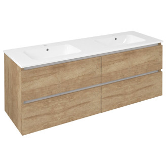 EZARA dvojumyvadlová skříňka 140x55x46cm, dub alabama EZ141-2222